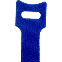 Хомут для кабеля Cabeus липучка с мягкой застежкой, 210x14 мм, синий, 10 шт. CLAMP-210-BL