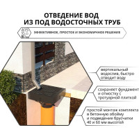 Ливнеприемник Gidrolica 250x250x200 мм с решеткой соты, класс а15 6012