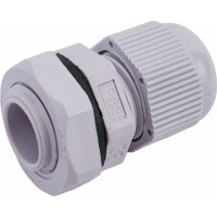 Сальник ГОФРОМАТИК pg 7 пластик (3-6,5мм) ip68 серый zeta30908