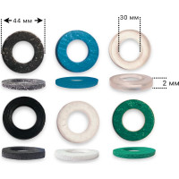 Набор прокладок Профитт 1 1/2" резина, паронит, паронит мбс, паронит безасбестовый, фторопласт, пвх - по 2 шт. 1891917