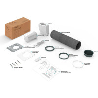 Прибор вентиляционный Vakio Бризер 80 Темно-серый (RAL 7012) 21719