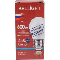 Светодиодная лампа BELLIGHT LED G45 220/7W/E27 6500K 600Lm 86170852