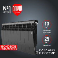 Радиатор ROYAL THERMO BiLiner 350 /Noir Sable VR - 10 секций НС-1196731