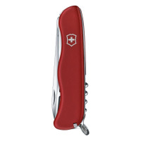 Нож Victorinox Cheese Master, 111 мм, 8 функций, с фиксатором лезвия, красный 0.8313.W