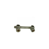 Угольник RTP PN25 комбинированный, с креплением двойной под смеситель, внутренняя резьба, D20х1/2 мм, серая 11046