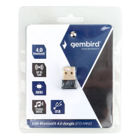 Адаптер Gembird Bluetooth BTD-MINI5 ультратонкий корпус v.4.0 50 метров до 24 Мбит/сек USB