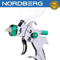 Краскопульт NORDBERG HVLP с верхним баком, сопло 1.7 мм NP7117