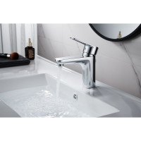 Одноручный смеситель для умывальника Decoroom монолитный DR72011