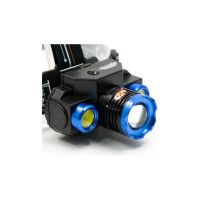 Налобный фонарь Сибирский следопыт Люкс, 1 LED и 2 COB, zoom, аккум. 220В, USB, PF-PFL-HL32