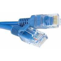 Литой многожильный патч-корд Гарнизон CCA light UTP категория 5e, 5м, (синий), PC-UTP-5e-5-B