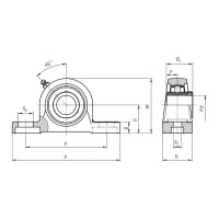 Подшипниковый узел FKD UCP208 UCP208FKD