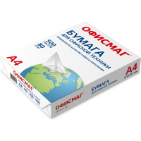 Офисная бумага ОФИСМАГ А4, 80 г/м2, 500 листов, марка С, Стандарт, 146 CIE 110532