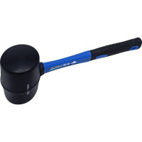 Киянка vertextools 450 г, черная резина, фибергасовая рукоятка  10-50-450