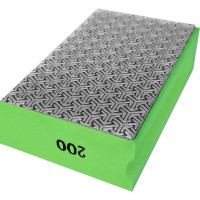Губка алмазная гальваническая шлифовальная 90x55 мм, Р200 vertextools 90-55-200