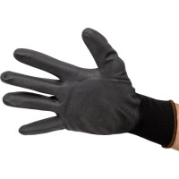 Нейлоновые перчатки с полиуретановым покрытием S.GLOVES TAXO черные, 11 размер 31614-11