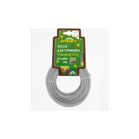 Леска для триммера Gold 2.4 мм, 15 м, стальной трос POLYAGRO 7704924
