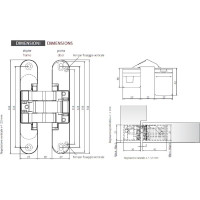 Скрытая петля MORELLI HH-16 PC, хром 9011843