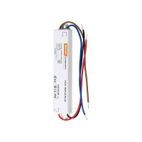 Блок питания MAKSILED для светодиодной ленты 24В, 15Вт, ip67, 0.625А, 162x29x21мм, пластик, MLPS-W-Y15-24