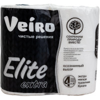 Туалетная бумага VEIRO Linia Classic 4 слоя, 4 рулона 9С44