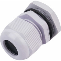 Сальник ГОФРОМАТИК pg 16 пластик (10-14мм) ip68 серый 2 шт zeta30916