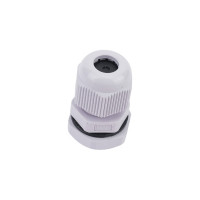 Сальник ГОФРОМАТИК pg 7 пластик (3-6,5мм) ip68 серый zeta30908