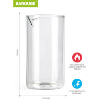 Стеклянная колба BAROUGE BF-700/50 600 мл BF-700 600 мл/колба