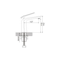 Смеситель для раковины Rose R1301H