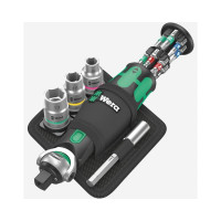 Отвертка с трещоткой и битами WERA 8009 Zyklop Pocket Set 2, 18 предметов WE-004281