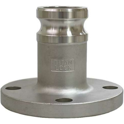 TITAN LOCK 2in Соединение типа FA, камлок ниппель с фланцем (нерж. 316) TL200FASS