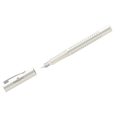 Faber-Castell Ручка перьевая Grip 2010 , синяя, 0,75мм, трехгран., корпус кокосовое молоко 140820