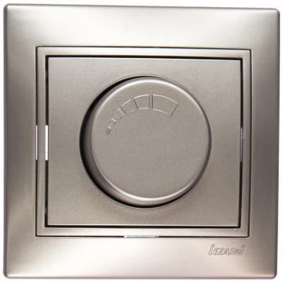 Lezard MIRA Диммер 1000W мет серый со вставкой 701-1010-157