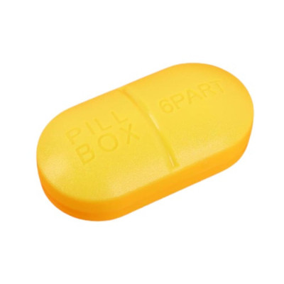 ONLITOP Таблетница 6секц 10*5,5*3см PILL BOX МИКС накл ОТ 1528839