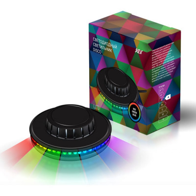 REV Светиль. проекц. настольный DISCO SUNFLOWER RGB 5W, шнур, 32557 4