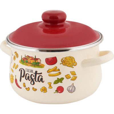 Коническая эмалированная кастрюля appetite Pasta ITALIAN 1с45я