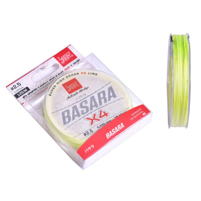 Плетеная леска Lucky John Basara Light Green 125/023 LJ4102-023