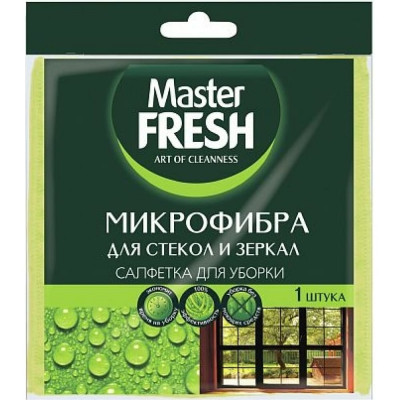 Master Fresh Салфетка для Стекол 30x30 См микрофибра 218344