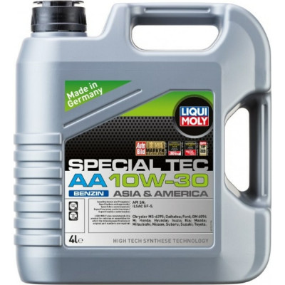 LIQUI MOLY НС-синт. мот.масло Special Tec AA Benzin 10W-30 SN GF-5 /4л/ 21337