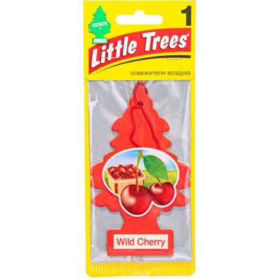 Ароматизатор в машину Car-Freshner Ёлочка Wild Cherry Дикая вишня U1P-10311-RUSS