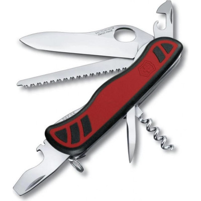 VICTORINOX Нож Forester, 111 мм, 10 функций, с фиксатором лезвия, красный с чёрным 0.8361.MC