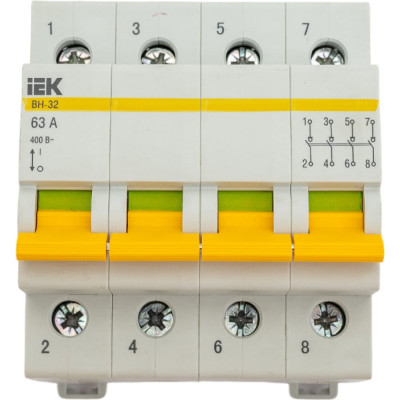 Выключатель нагрузки IEK ВН-32 63А/4П MNV10-4-063