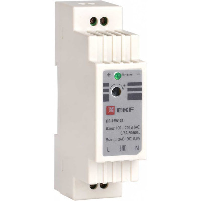 EKF Блок питания 24В DR-15W-24 PROxima dr-15w-24