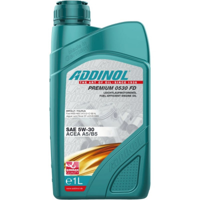 Addinol Моторное масло Premium 0530 FD синтетическое, 5W-30, 1л 72102807