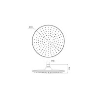 IDDIS душевая насадка верхняя круглая черная optima home OPH22BRi64