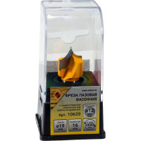 Фреза пазовая фасонная (19х16 мм; R 10 мм; хвостовик 12 мм) по дереву Энкор 10639