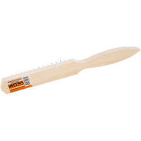 Четырехрядная металлическая щетка с деревянной ручкой SANTOOL 060101-004