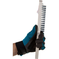 Четырехрядная металлическая щетка с деревянной ручкой SANTOOL 060101-004