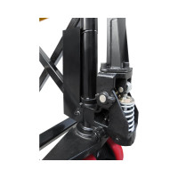 Гидравлическая тележка с ножничным подъемом PROLIFT JF-1000, грузоподъемность 1000 кг, колеса полиуретан, вилы 1150x550 мм