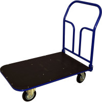 Платформенная тележка со складной ручкой RUSKLAD ТПСР 5 ФЛ П, система складывания ручки - педаль, 700x1200 мм, с литыми колёсами d160 мм ТПСР 5 ФЛ П 160