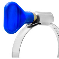 Обжимной хомут из нержавеющей стали MasterProf 30-45 мм, бабочка ИС.140094