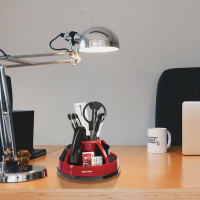 Канцелярский набор BRAUBERG "Микс"10 предметов, вращающаяся конструкция, черно-красный, блистер 231929